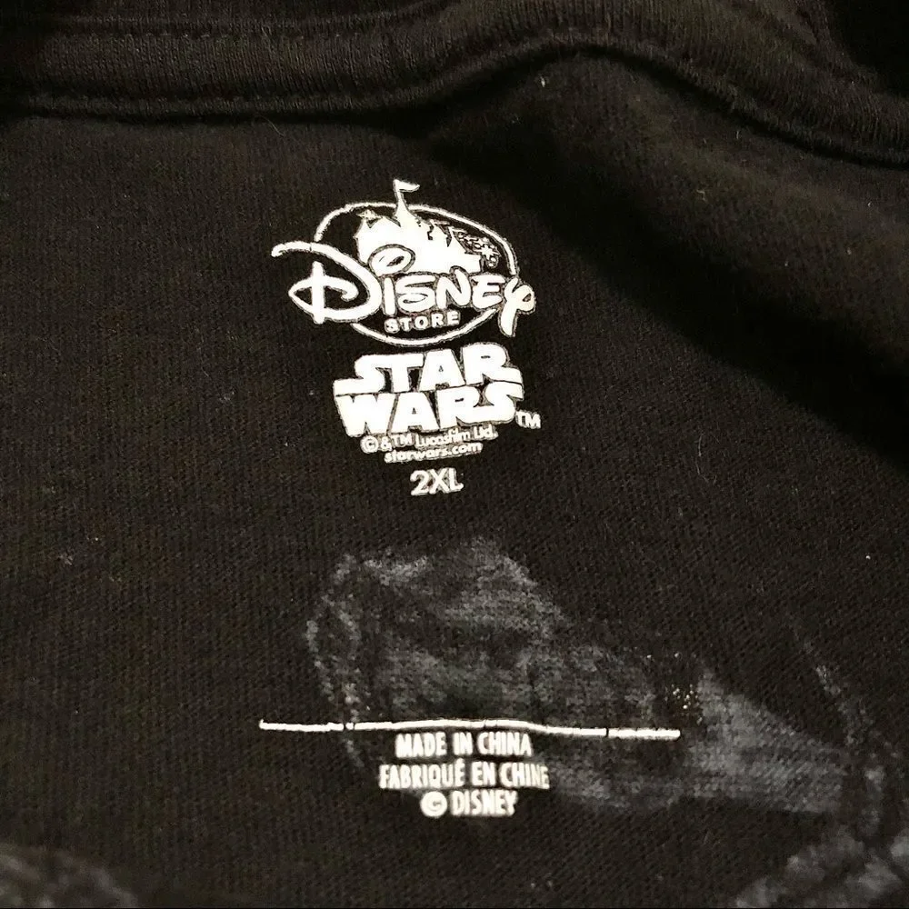 DISNEY - Store Star Wars Jedi Master Death Star All Over Print T-Shirt Men's 2XL